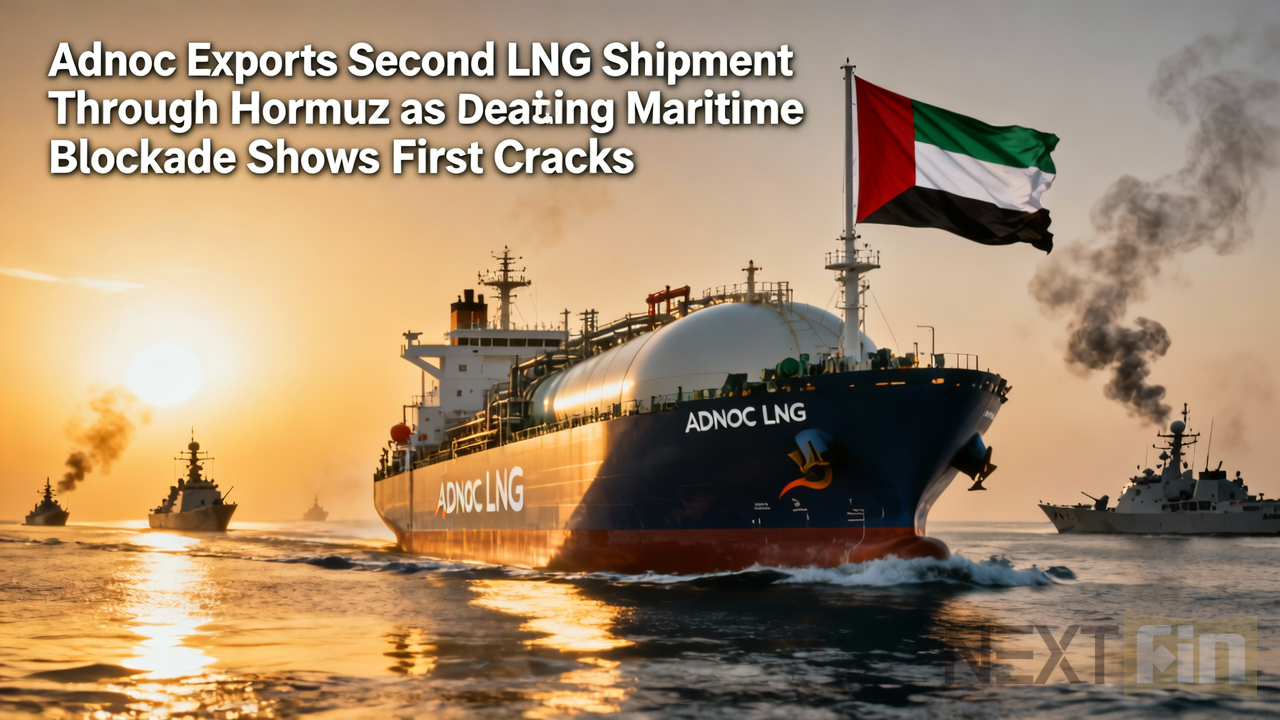 Adnoc Exports Second LNG Shipment Through Hormuz as Maritime Blockade Shows First Cracks