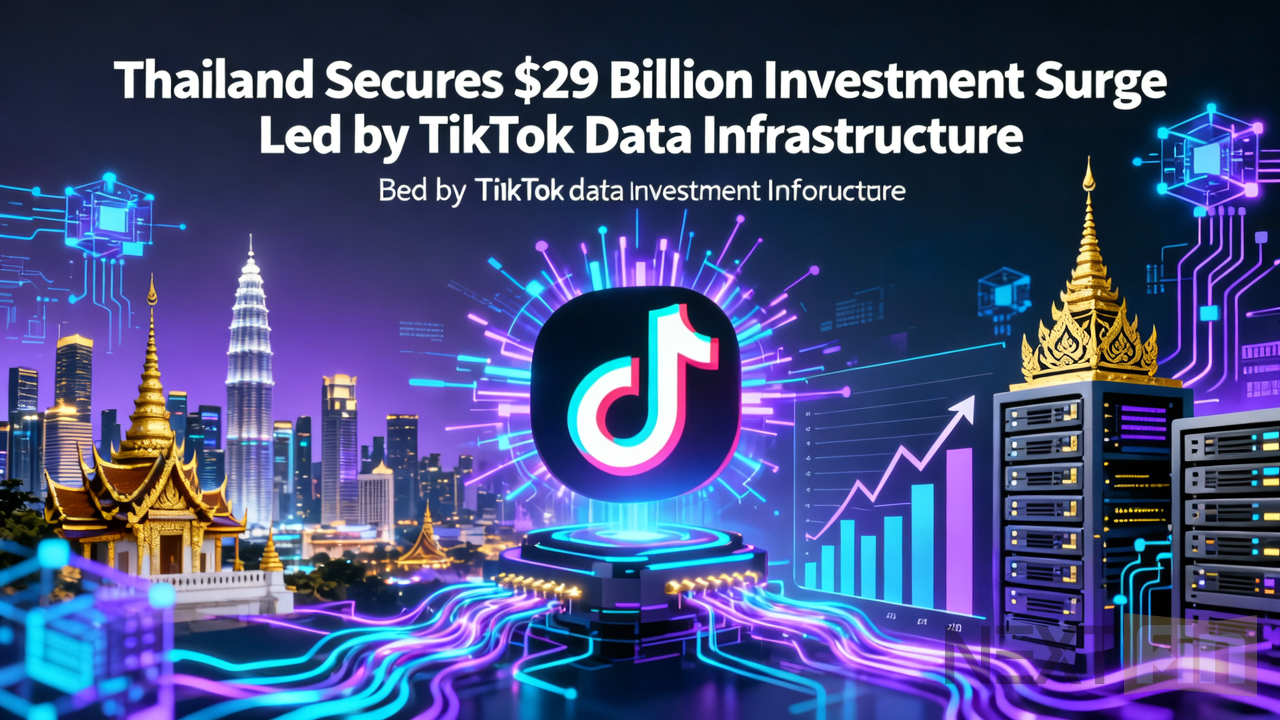 Thailand Secures $29 Billion Investment Surge Led by TikTok Data Infrastructure