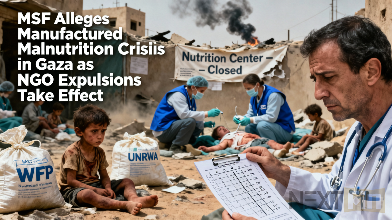 MSF Alleges Manufactured Malnutrition Crisis in Gaza as NGO Expulsions Take Effect