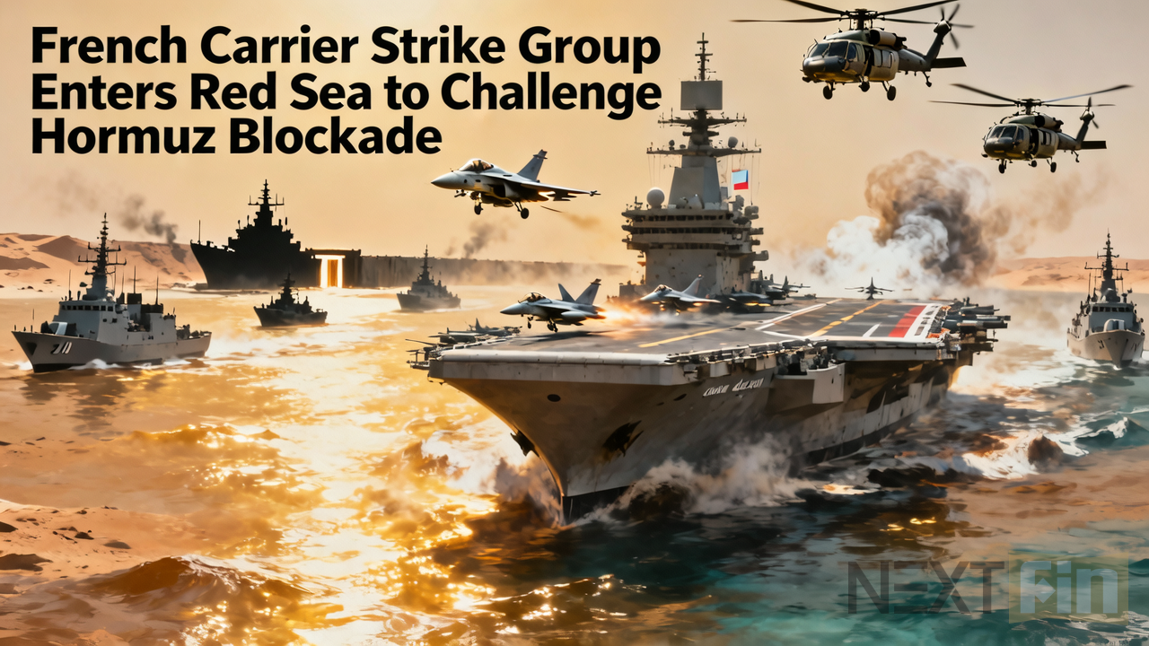 French Carrier Strike Group Enters Red Sea to Challenge Hormuz Blockade