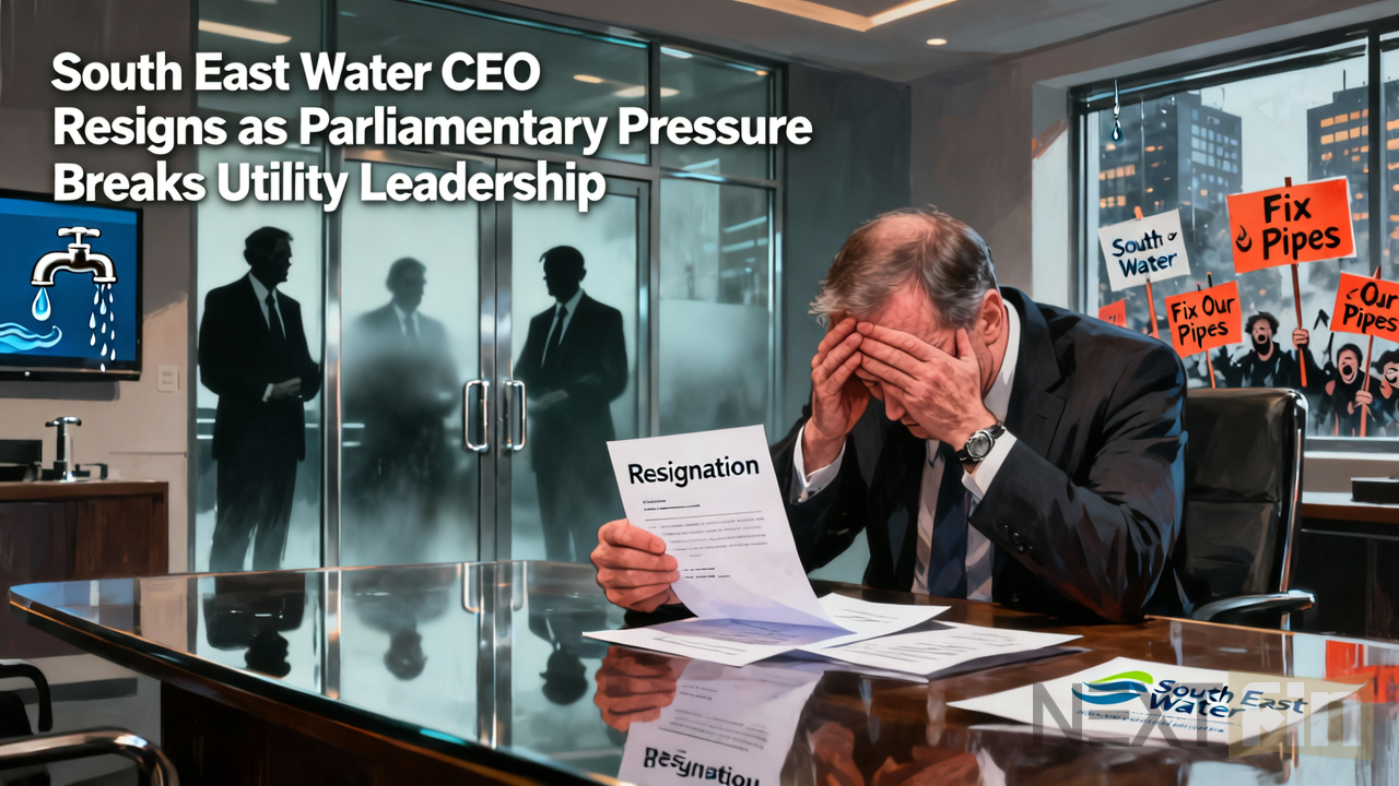 South East Water CEO Resigns as Parliamentary Pressure Breaks Utility Leadership