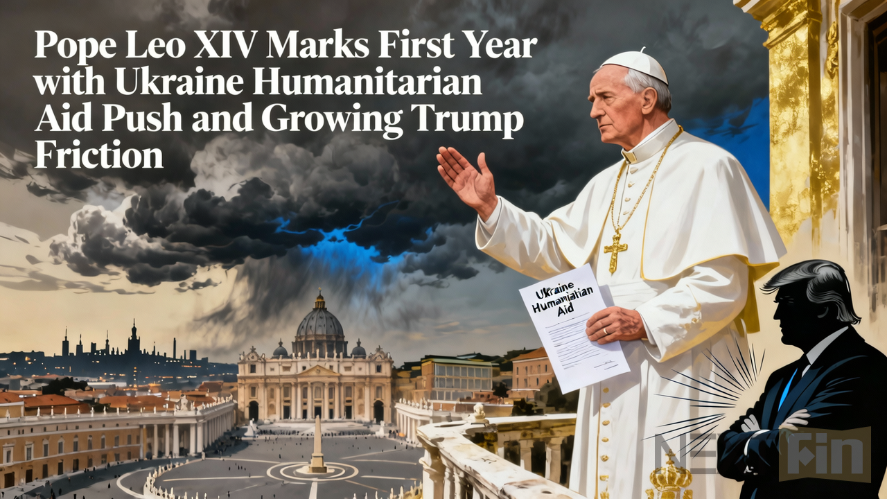 Pope Leo XIV Marks First Year with Ukraine Aid Push and Growing Trump Friction