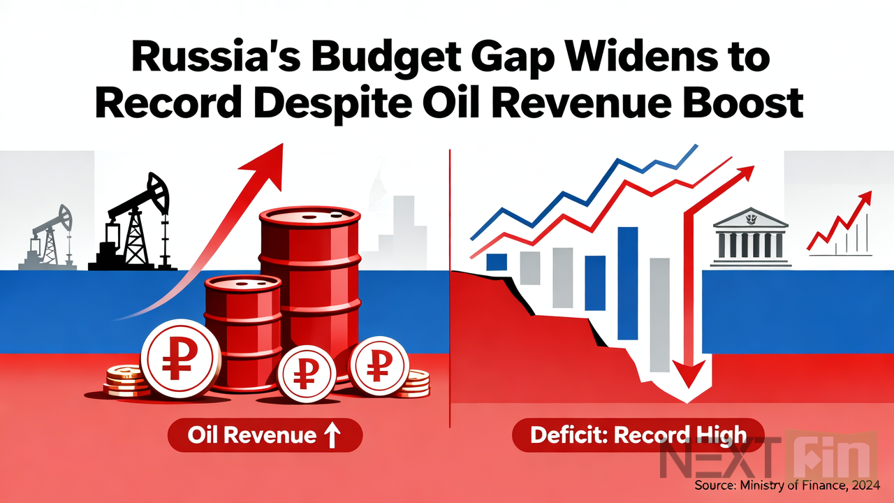 Russia’s Budget Gap Widens to Record Despite Oil Revenue Boost