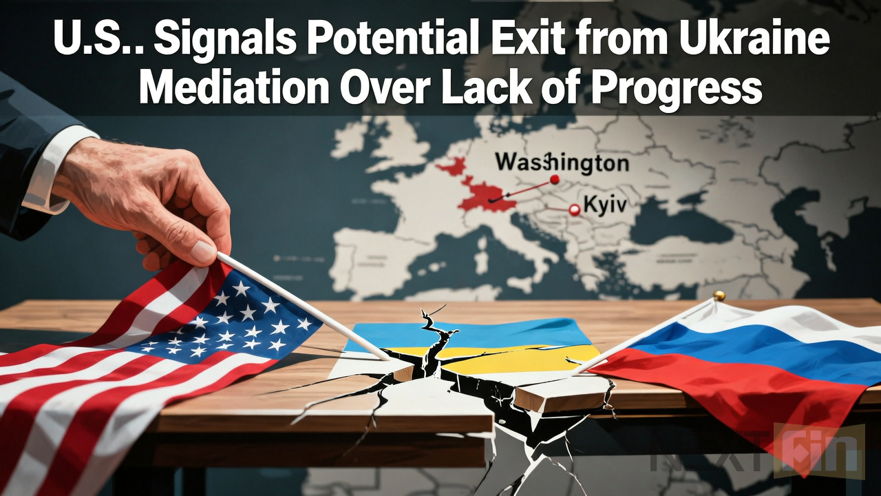 U.S. Signals Potential Exit from Ukraine Mediation Over Lack of Progress