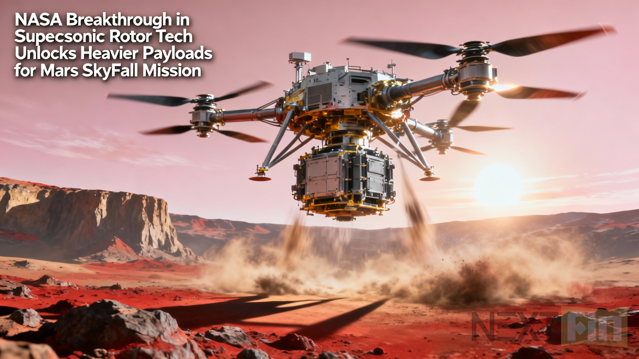 NASA Breakthrough in Supersonic Rotor Tech Unlocks Heavier Payloads for Mars SkyFall Mission