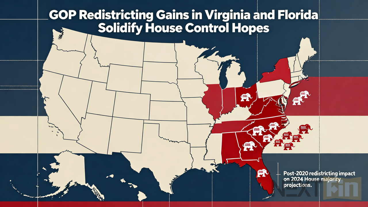 GOP Redistricting Gains in Virginia and Florida Solidify House Control Hopes