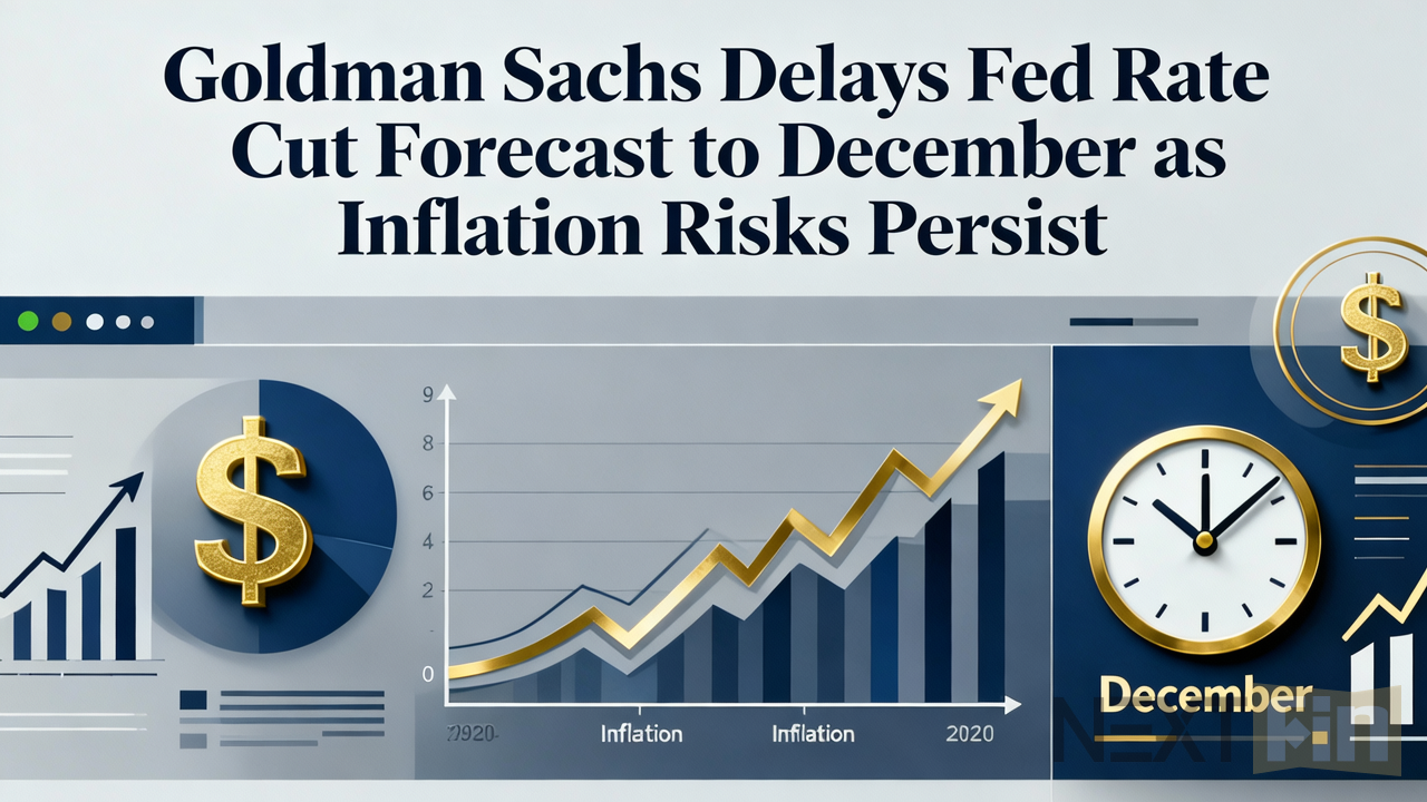 Goldman Sachs Delays Fed Rate Cut Forecast to December as Inflation Risks Persist
