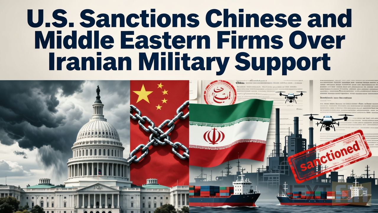 U.S. Sanctions Chinese and Middle Eastern Firms Over Iranian Military Support