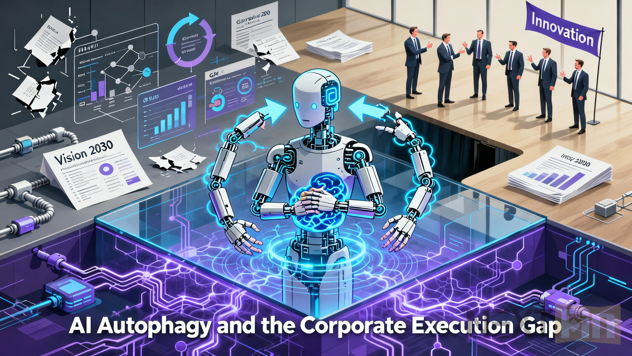 AI Autophagy and the Corporate Execution Gap
