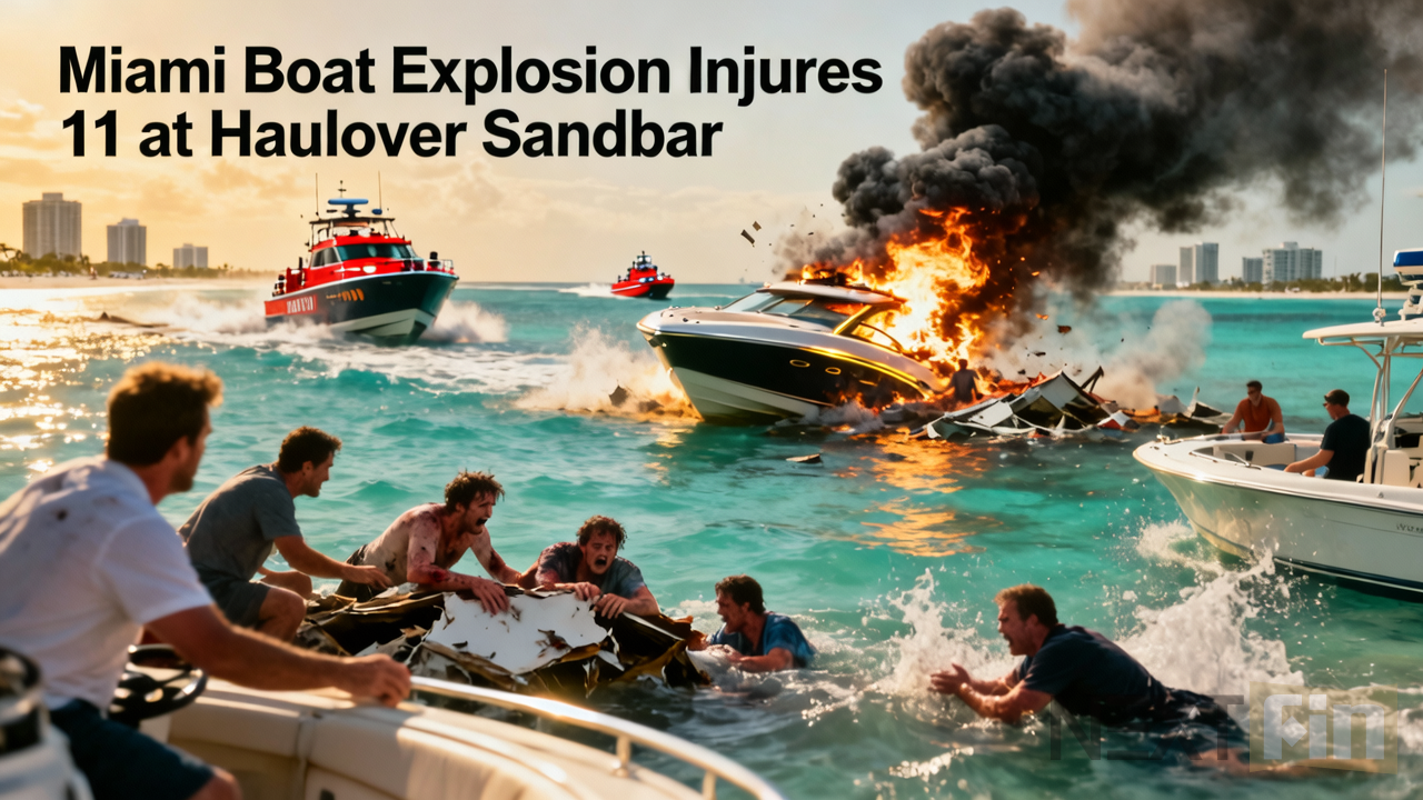 Miami Boat Explosion Injures 11 at Haulover Sandbar