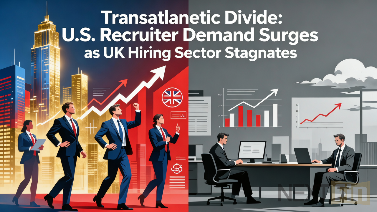 Transatlantic Divide: U.S. Recruiter Demand Surges as UK Hiring Sector Stagnates