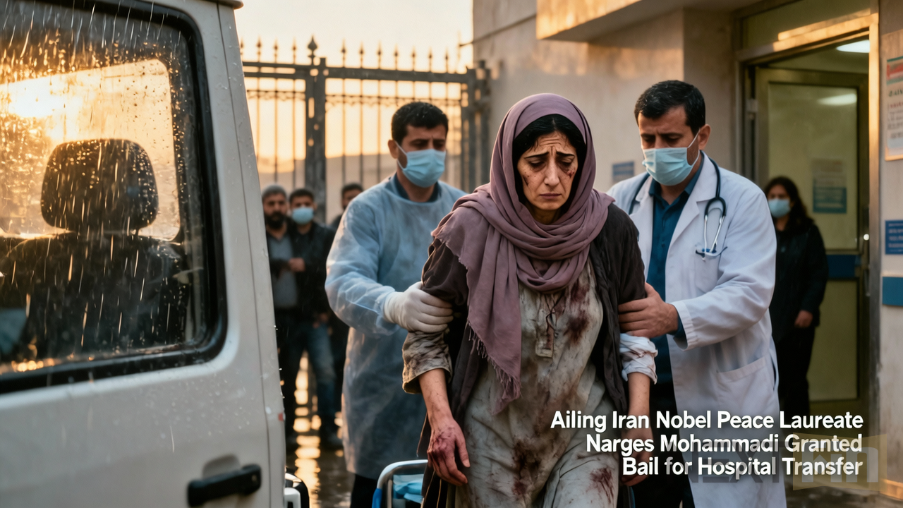 Ailing Iran Nobel Laureate Narges Mohammadi Granted Bail for Hospital Transfer