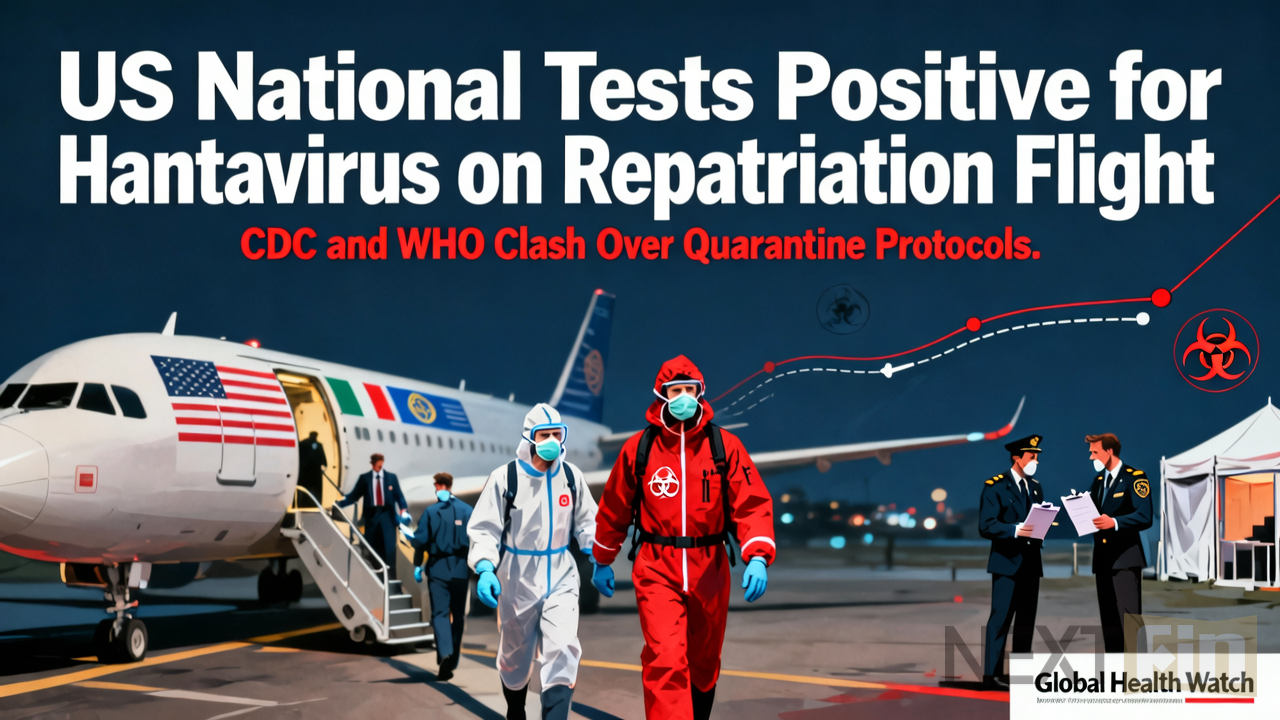 US National Tests Positive for Hantavirus on Repatriation Flight as CDC and WHO Clash Over Quarantine Protocols