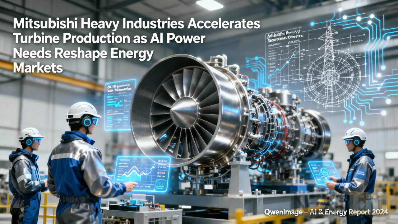Mitsubishi Heavy Accelerates Turbine Production as AI Power Needs Reshape Energy Markets