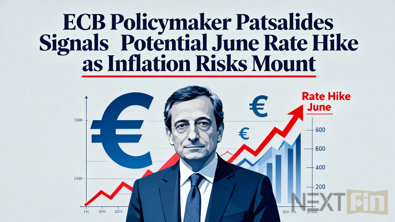ECB Policymaker Patsalides Signals Potential June Rate Hike as Inflation Risks Mount