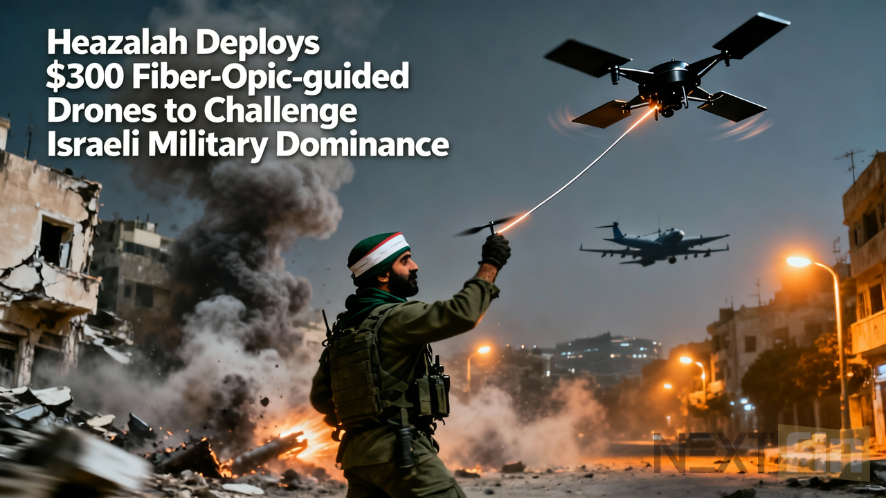 Hezbollah Deploys $300 Fiber-Optic Drones to Challenge Israeli Military Dominance