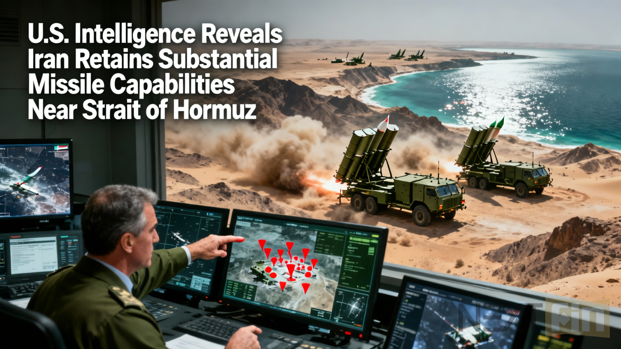 U.S. Intelligence Reveals Iran Retains Substantial Missile Capabilities Near Strait of Hormuz