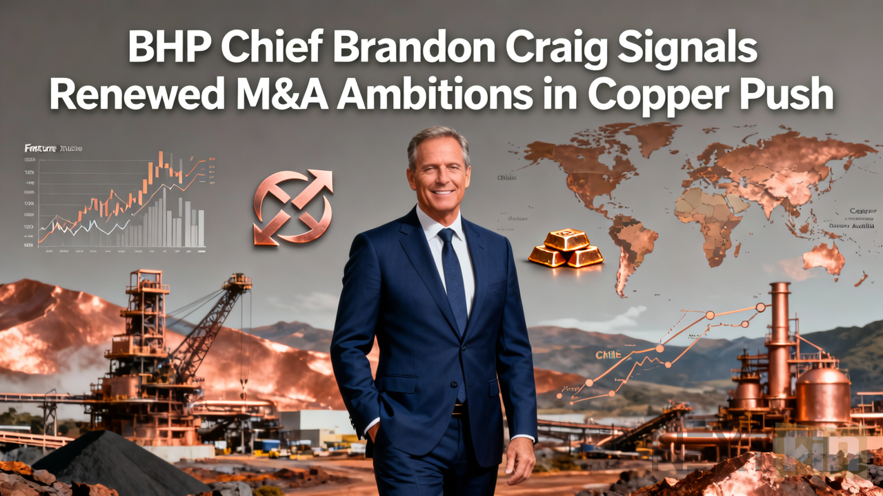 BHP Chief Brandon Craig Signals Renewed M&A Ambitions in Copper Push