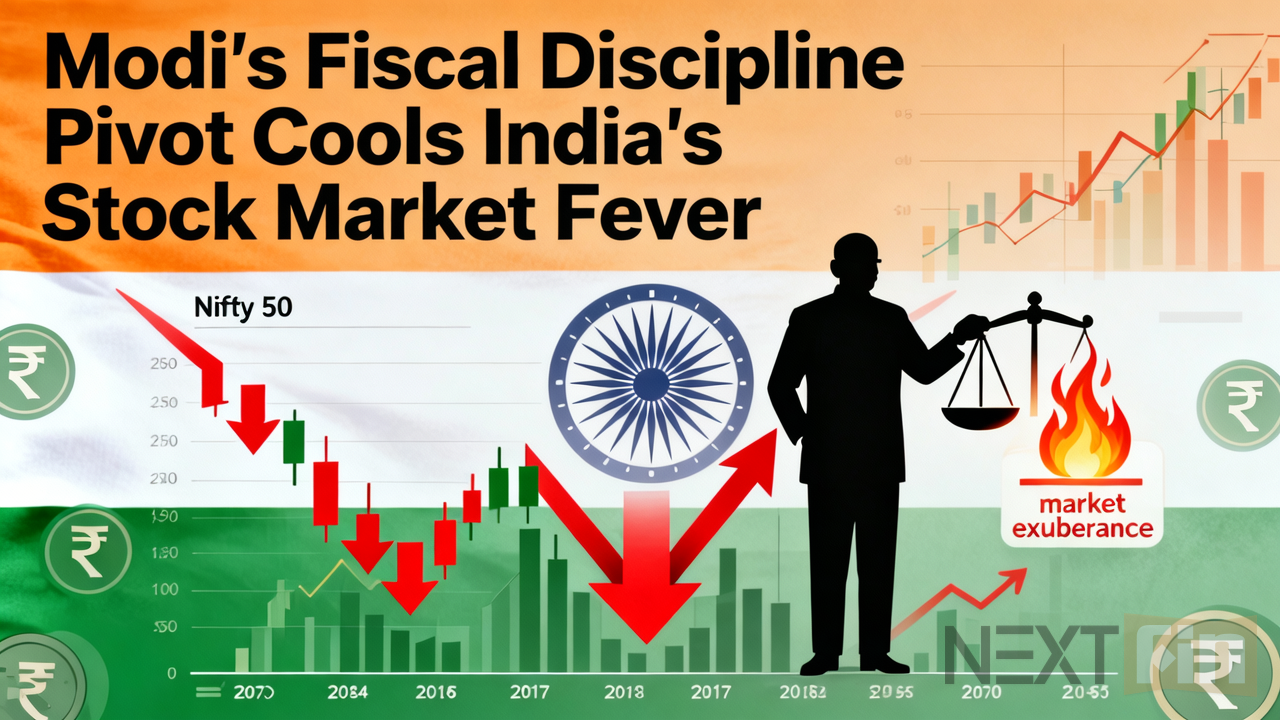 Modi’s Fiscal Discipline Pivot Cools India’s Stock Market Fever