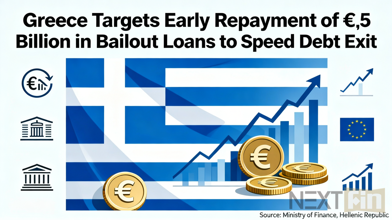 Greece Targets Early Repayment of €5 Billion in Bailout Loans to Speed Debt Exit