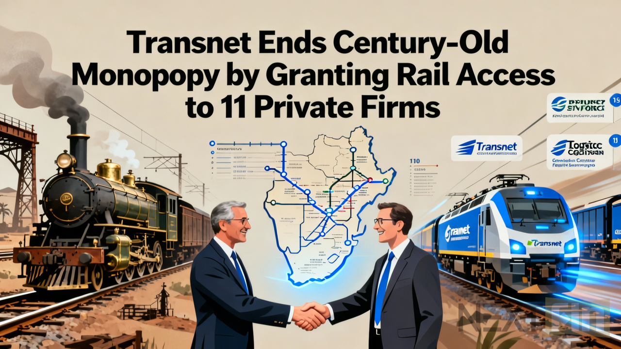 Transnet Ends Century-Old Monopoly by Granting Rail Access to 11 Private Firms