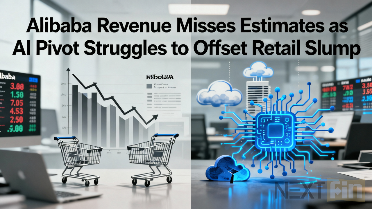 Alibaba Revenue Misses Estimates as AI Pivot Struggles to Offset Retail Slump