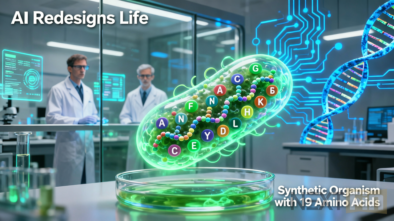 AI Redesigns Life as Scientists Create Synthetic Organism with 19 Amino Acids