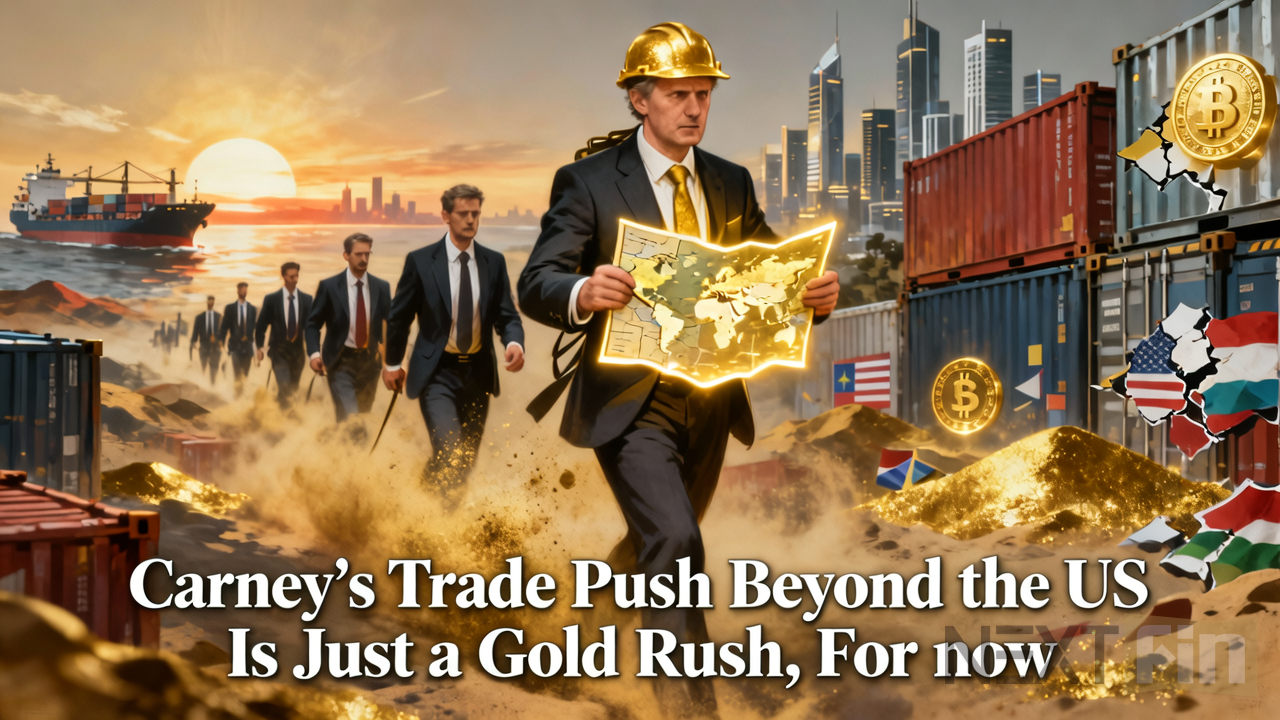 Carney’s Trade Push Beyond the US Is Just a Gold Rush, For Now