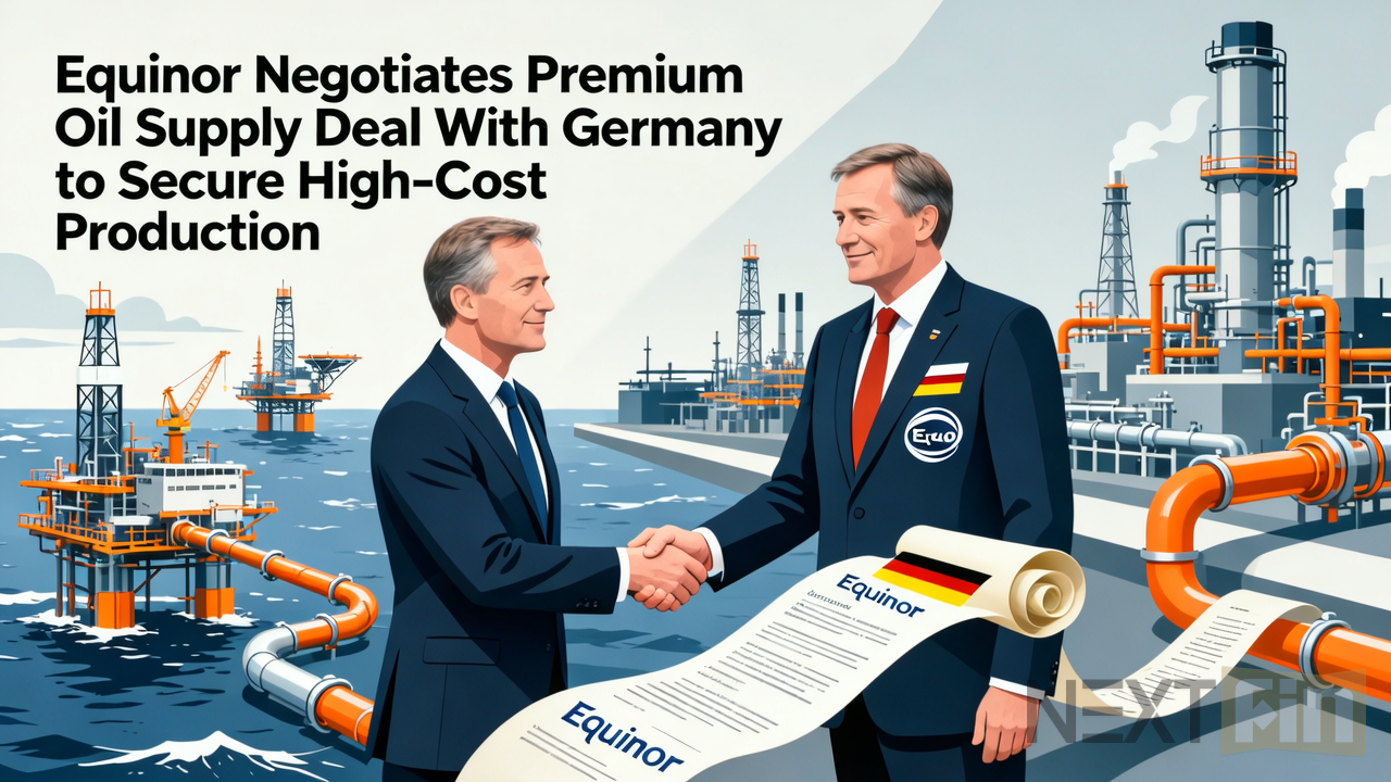 Equinor Negotiates Premium Oil Supply Deal With Germany to Secure High-Cost Production
