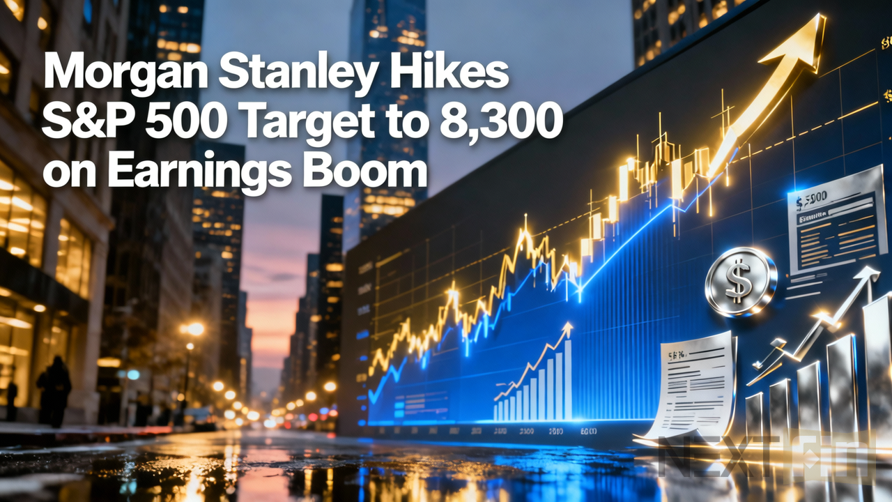 Morgan Stanley Hikes S&P 500 Target to 8,300 on Earnings Boom
