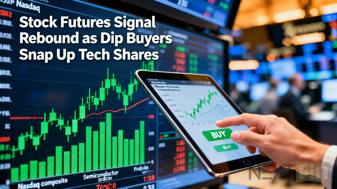 Stock Futures Signal Rebound as Dip Buyers Snap Up Tech Shares