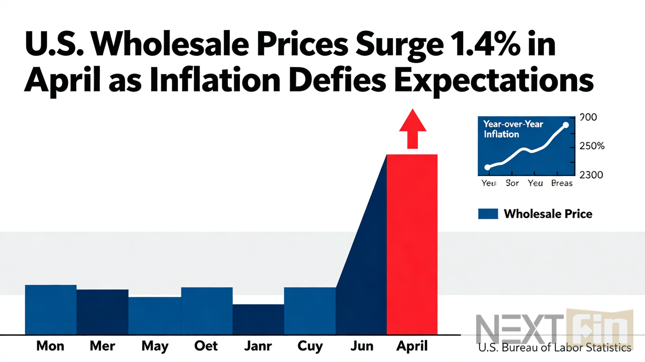 U.S. Wholesale Prices Surge 1.4% in April as Inflation Defies Expectations