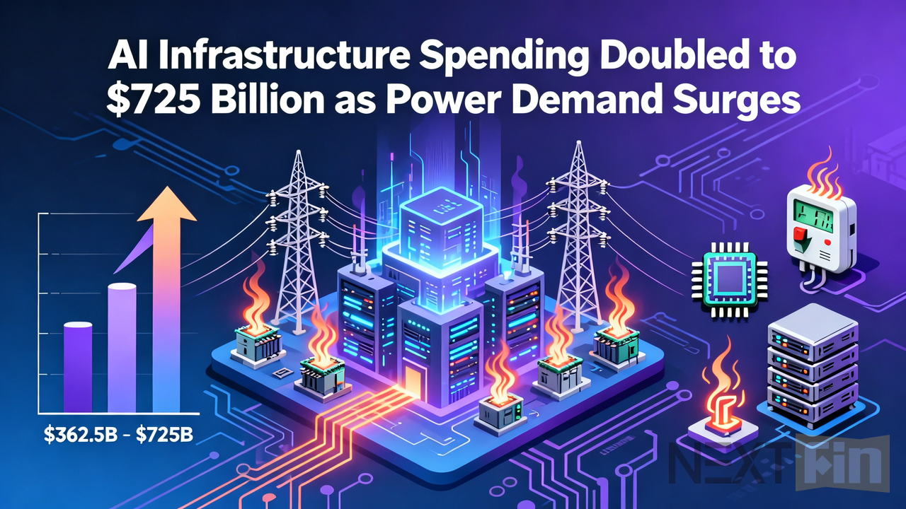 AI Infrastructure Spending Doubled to $725 Billion as Power Demand Surges