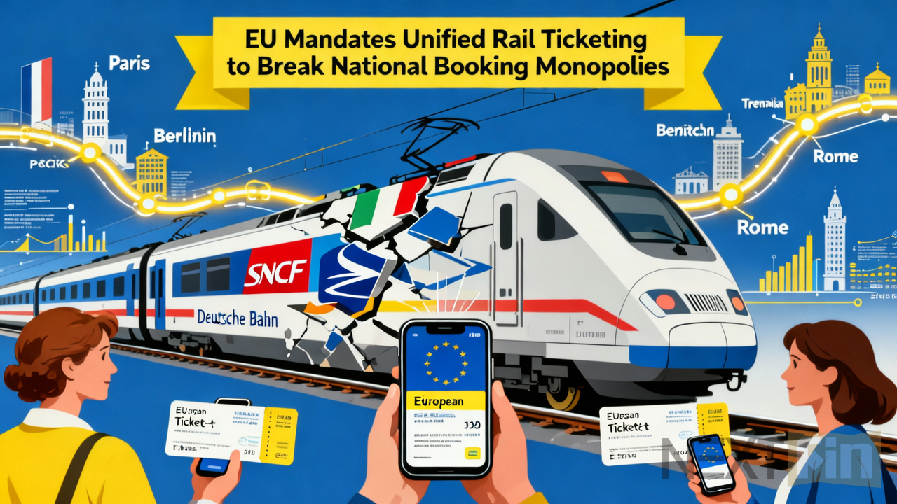 EU Mandates Unified Rail Ticketing to Break National Booking Monopolies