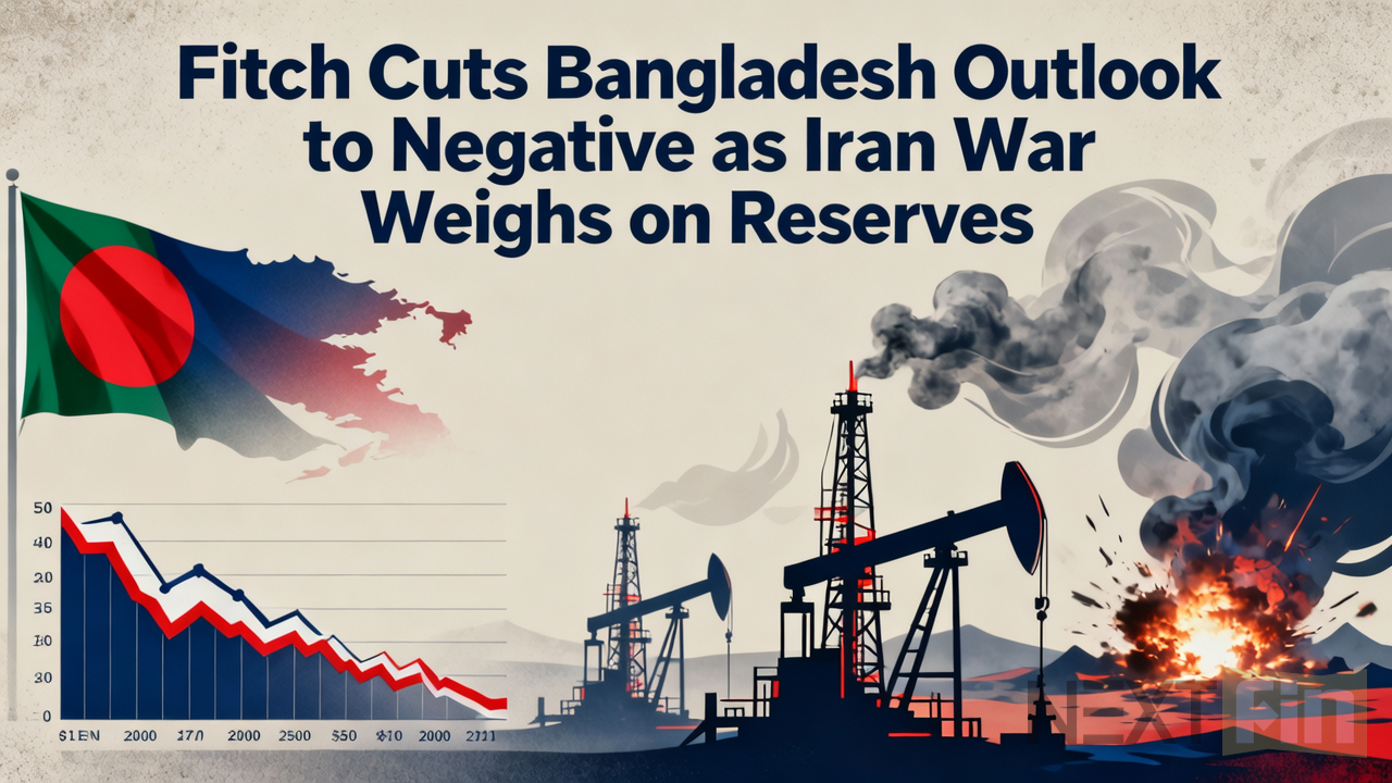 Fitch Cuts Bangladesh Outlook to Negative as Iran War Weighs on Reserves