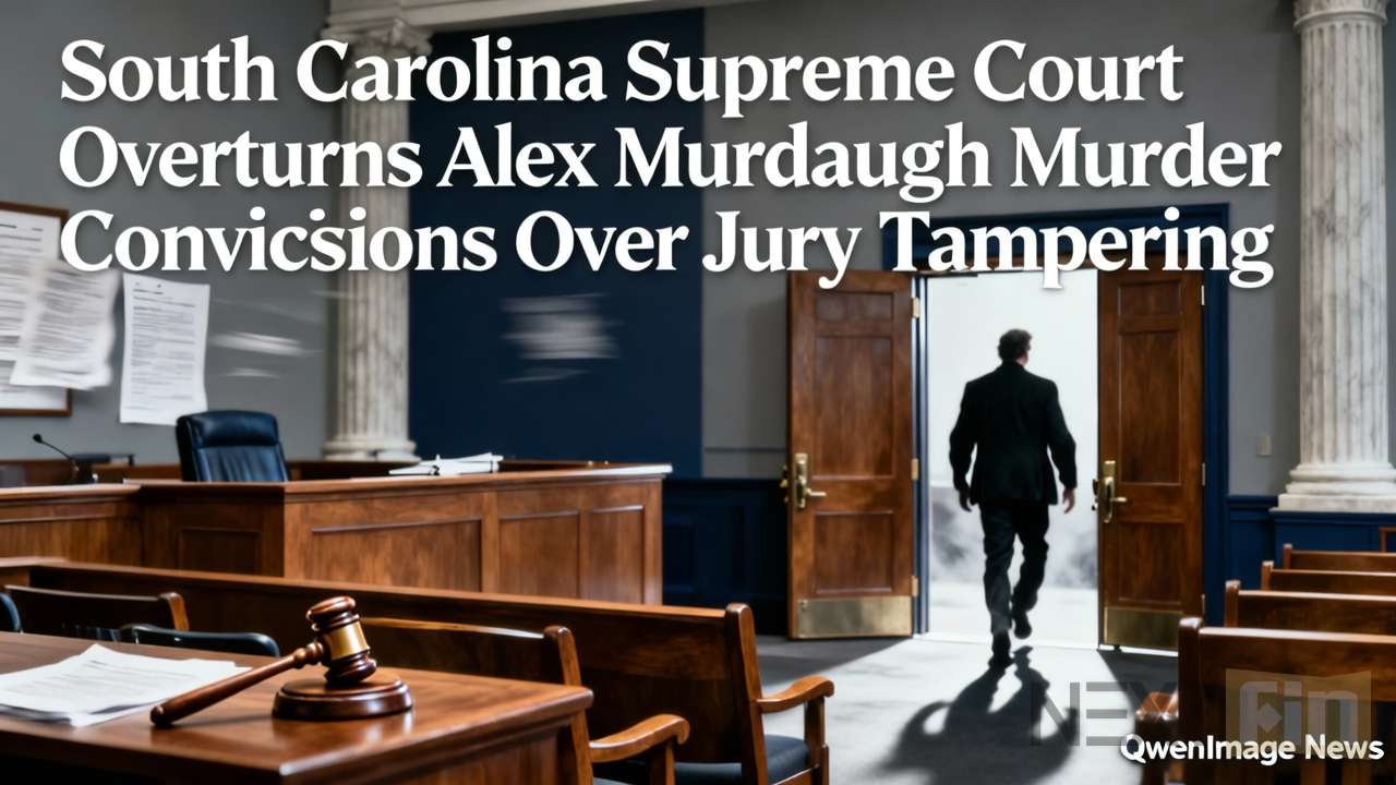 South Carolina Supreme Court Overturns Alex Murdaugh Murder Convictions Over Jury Tampering