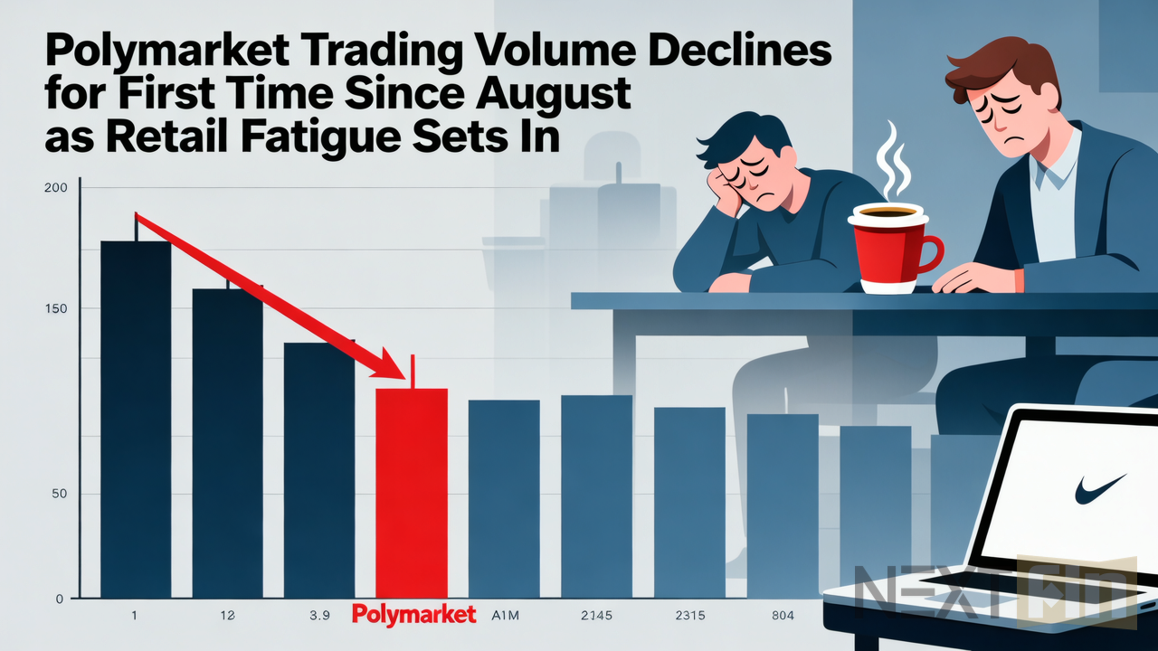 Polymarket Trading Volume Declines for First Time Since August as Retail Fatigue Sets In