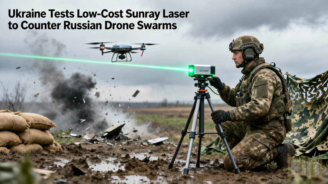 Ukraine Tests Low-Cost Sunray Laser to Counter Russian Drone Swarms
