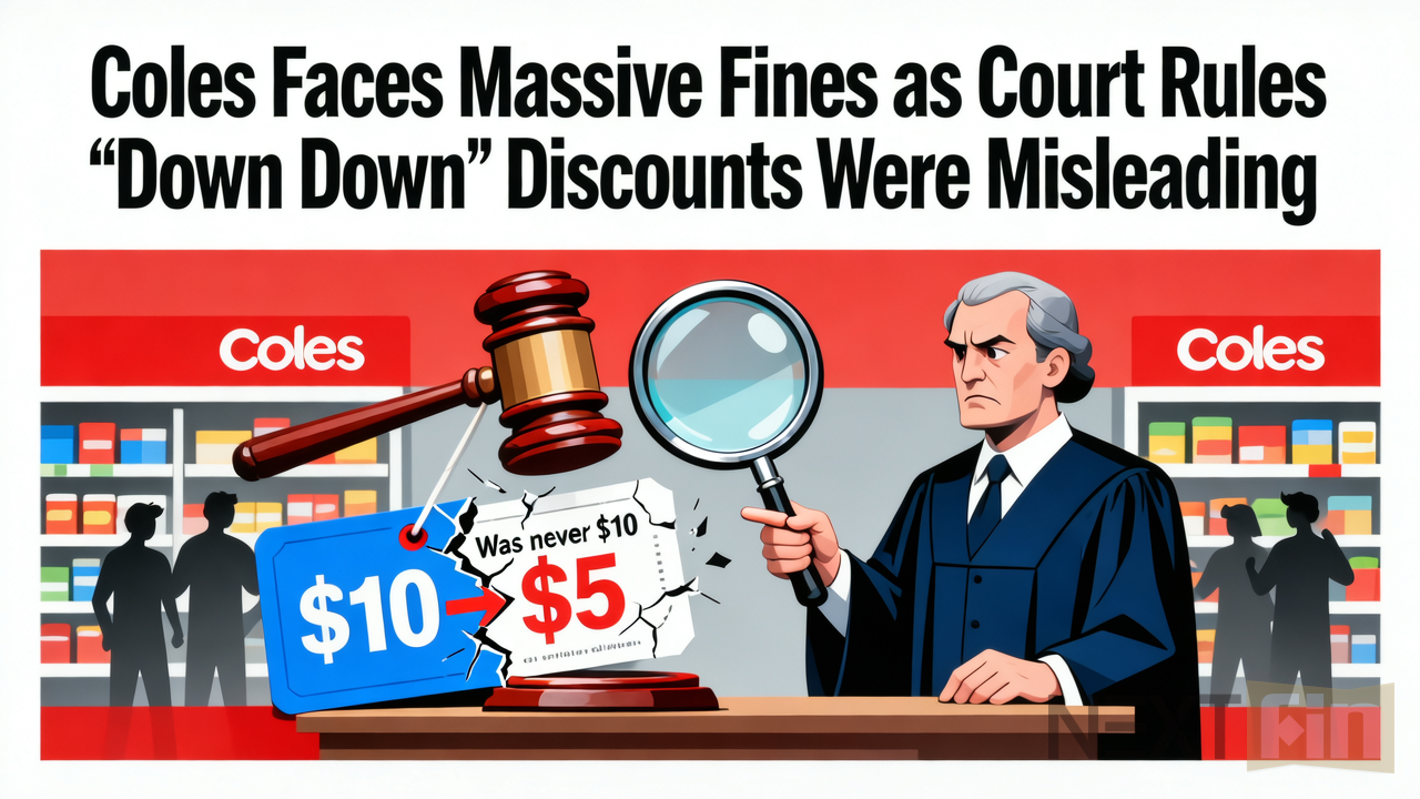 Coles Faces Massive Fines as Court Rules ‘Down Down’ Discounts Were Misleading