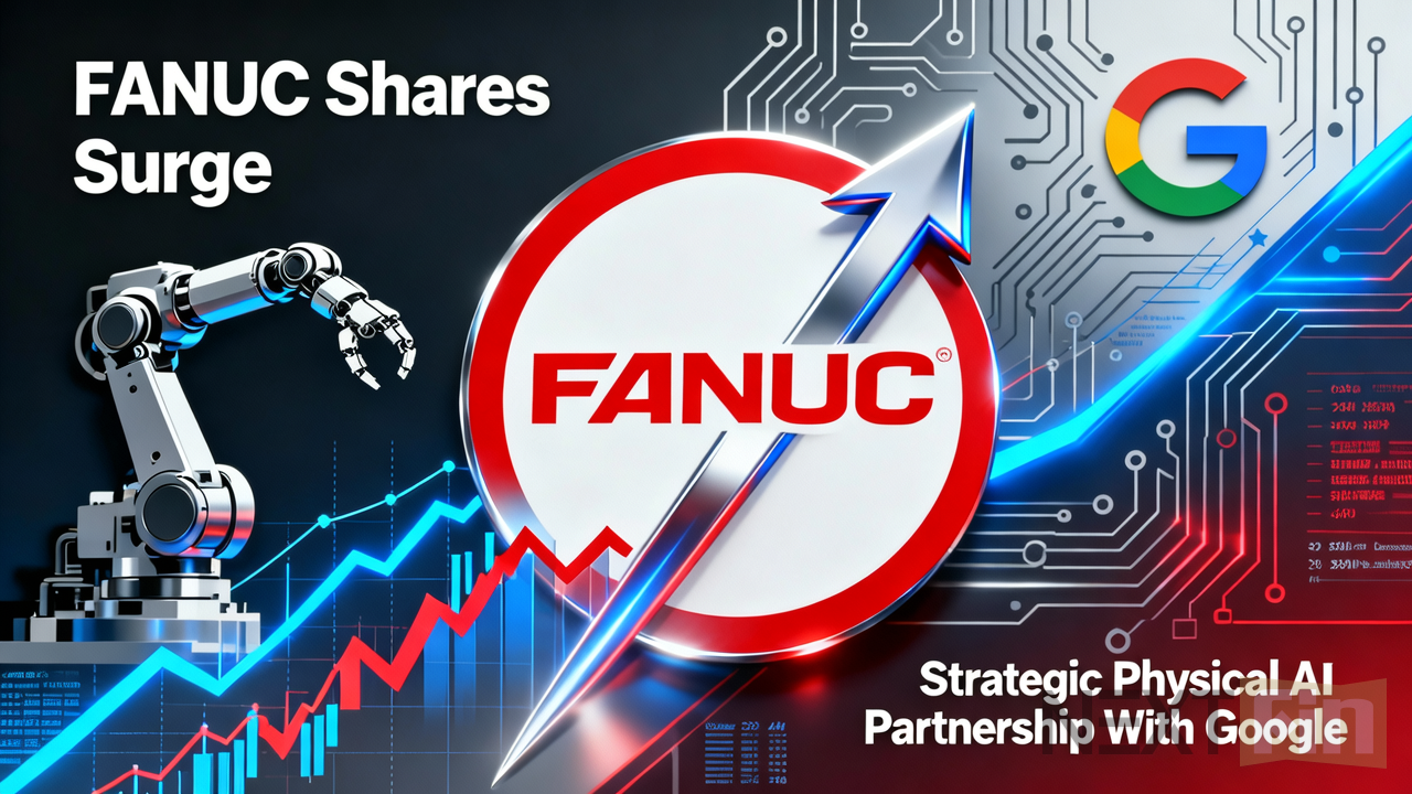 Fanuc Shares Surge on Strategic Physical AI Partnership With Google