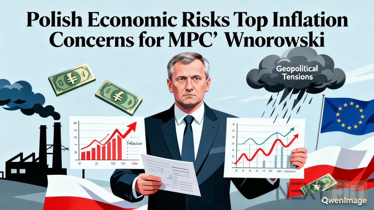 Polish Economic Risks Top Inflation Concerns for MPC’s Wnorowski