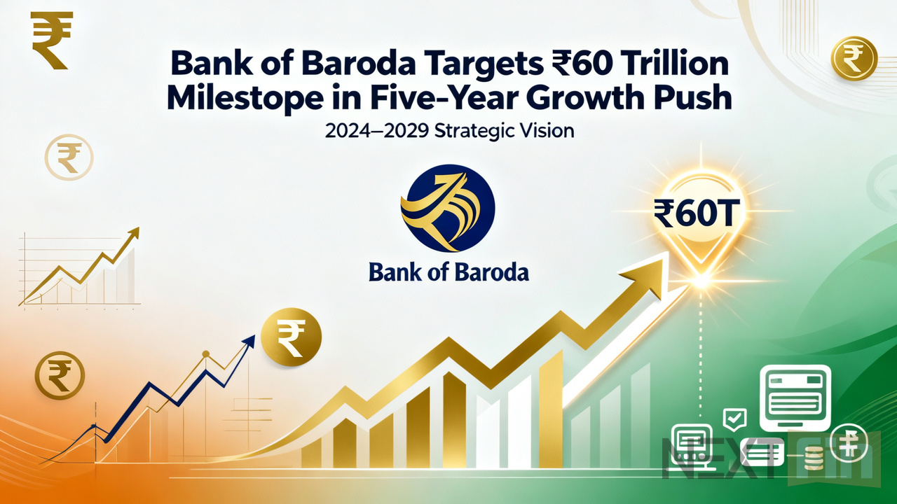Bank of Baroda Targets 60 Trillion Rupee Milestone in Five-Year Growth Push