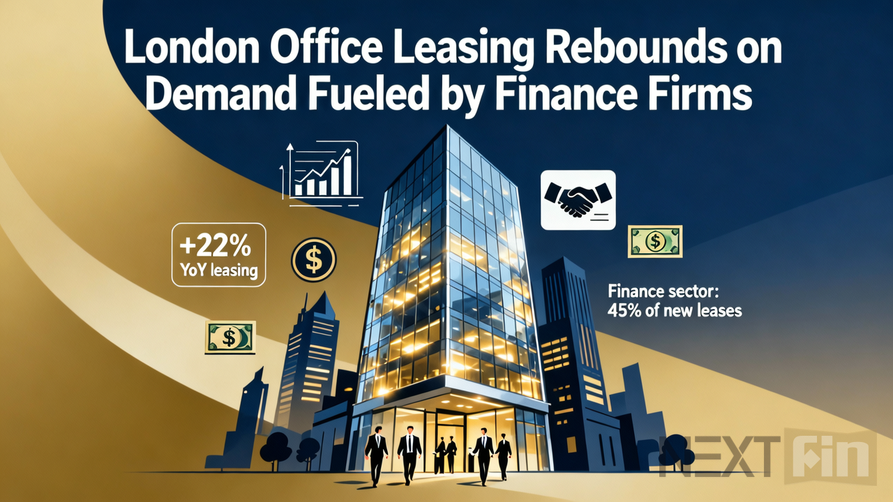 London Office Leasing Rebounds on Demand Fueled by Finance Firms