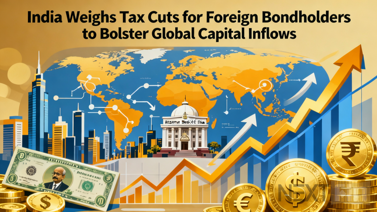 India Weighs Tax Cuts for Foreign Bondholders to Bolster Global Capital Inflows