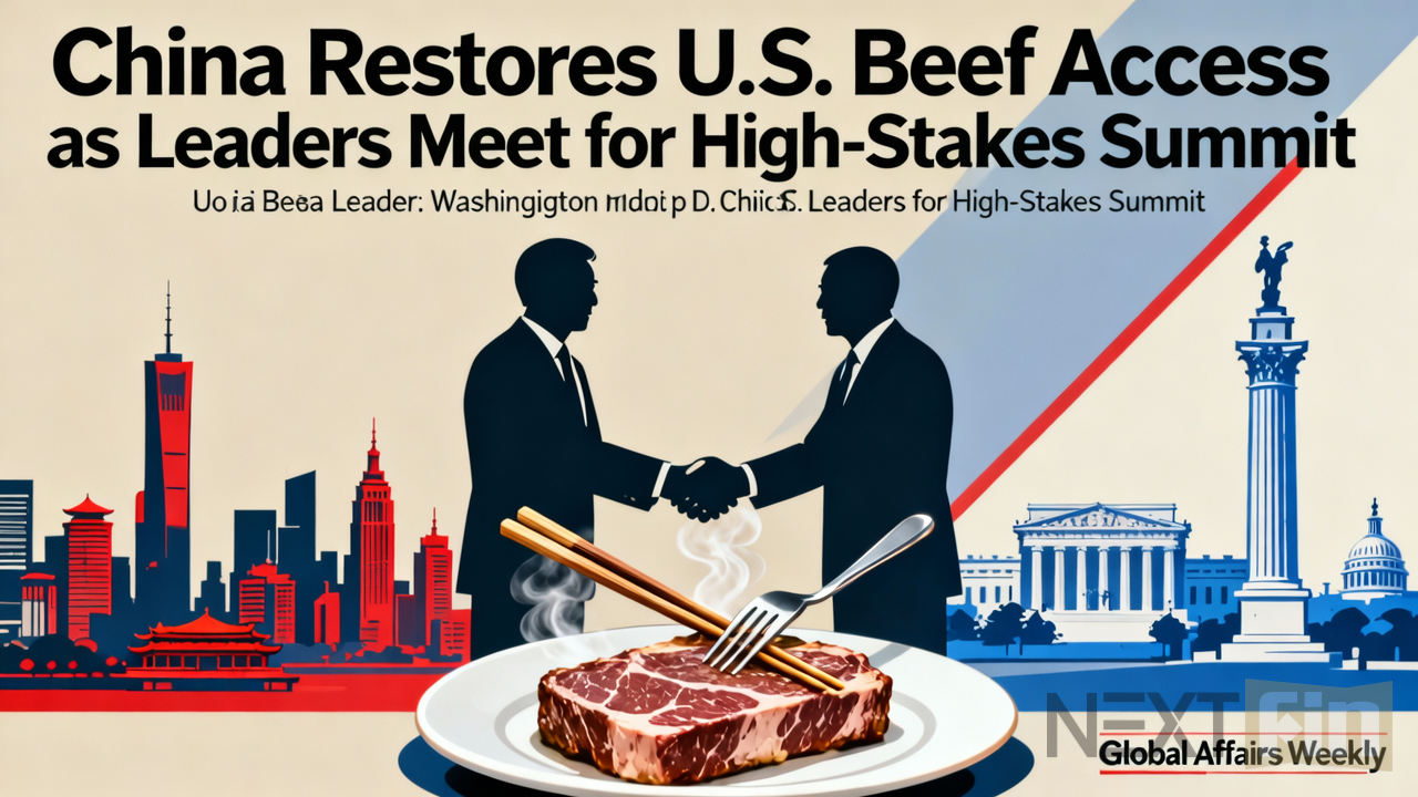 China Restores U.S. Beef Access as Leaders Meet for High-Stakes Summit
