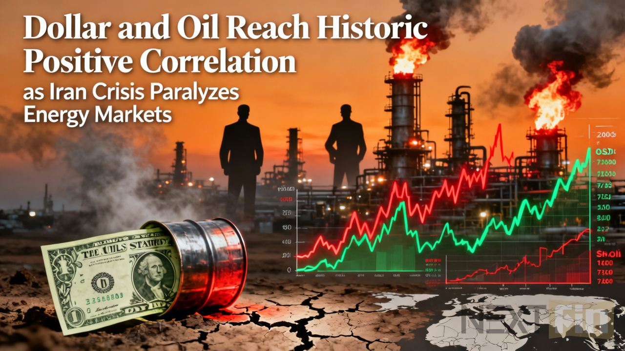 Dollar and Oil Reach Historic Positive Correlation as Iran Crisis Paralyzes Energy Markets