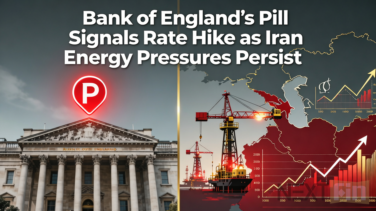 Bank of England’s Pill Signals Rate Hike as Iran Energy Pressures Persist
