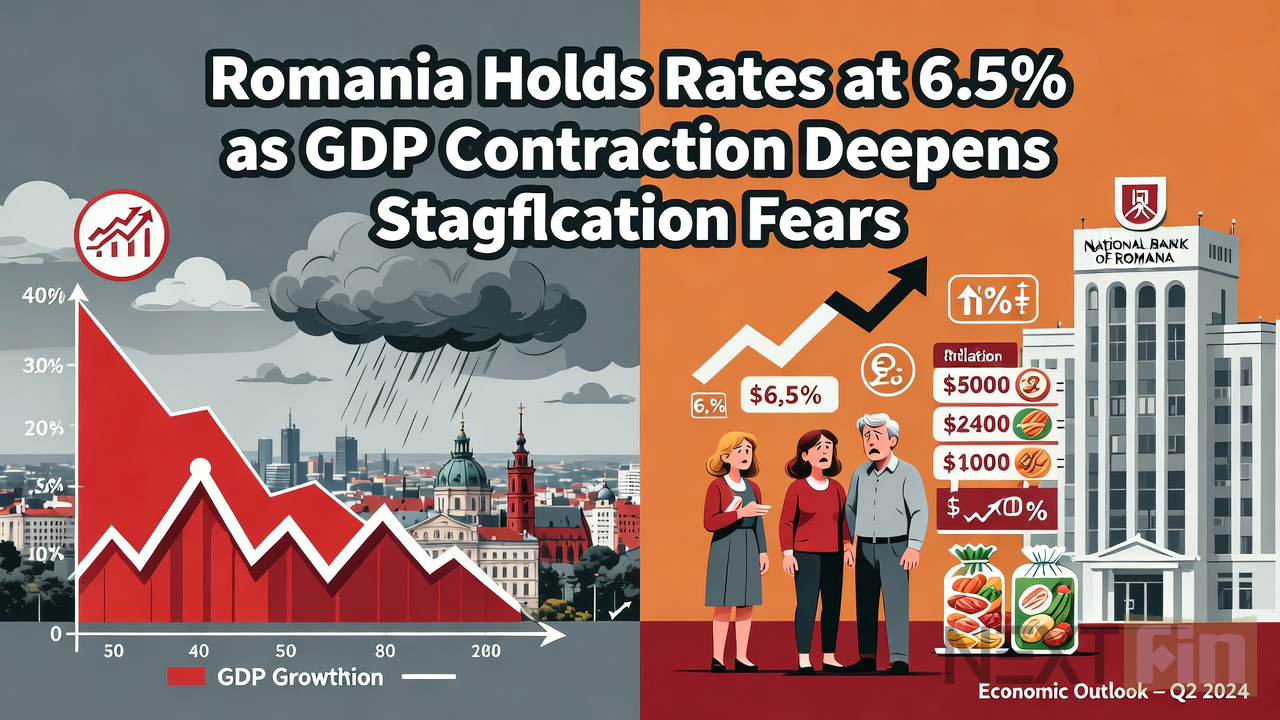 Romania Holds Rates at 6.5% as GDP Contraction Deepens Stagflation Fears