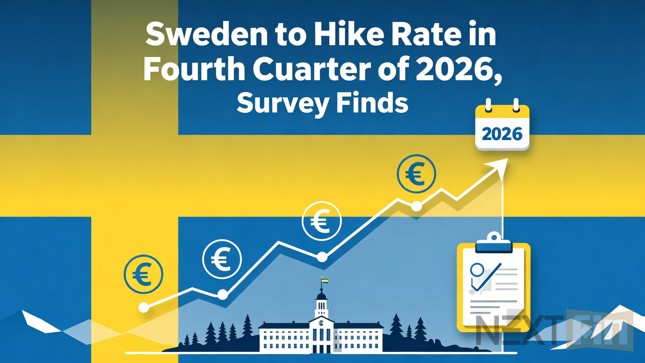 Sweden to Hike Rate in Fourth Quarter of 2026, Survey Finds