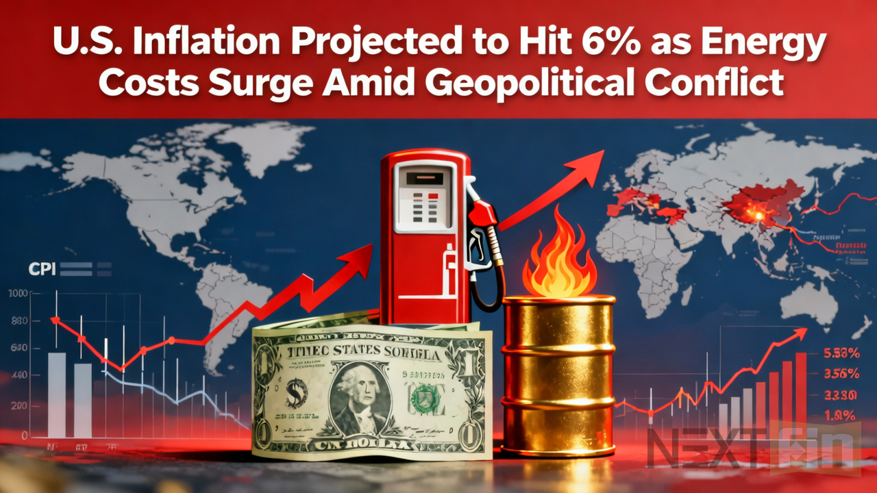 U.S. Inflation Projected to Hit 6% as Energy Costs Surge Amid Geopolitical Conflict